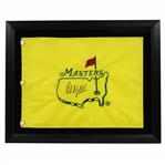 Phil Mickelson Signed Undated Masters Embroidered Flag -Framed JSA ALOA