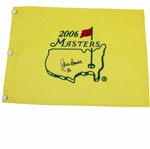 Jack Burke Signed 2006 Masters Tournament Embroidered Flag with Year JSA ALOA