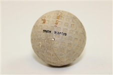 Circa 1920's Spalding Silver King Mesh Pattern Golf Ball