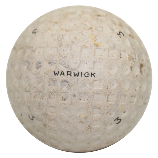 Circa 1930 Dunlop Warwick 50/50 Medsh/Round Pattern Golf Ball