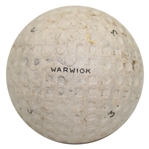 Circa 1930 Dunlop Warwick 50/50 Medsh/Round Pattern Golf Ball