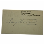 Craig Wood Signed 1946 Postcard JSA ALOA
