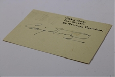 Craig Wood Signed 1946 Postcard JSA ALOA