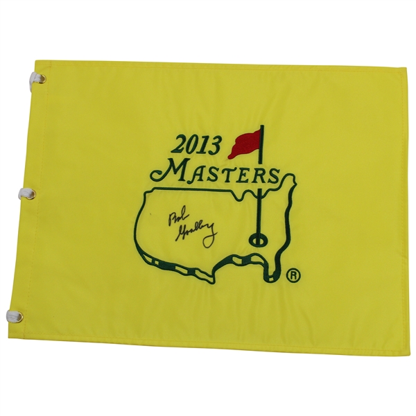 Bob Goalby Signed 2013 Masters Embroidered Flag JSA ALOA