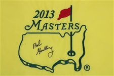 Bob Goalby Signed 2013 Masters Embroidered Flag JSA ALOA