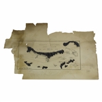 Historic Augusta National Hole #14 (5 today) Plans Signed by Alister MacKenzie with Handwritten Notes - JSA & PSA - Last Known