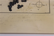 Historic Augusta National Hole #14 (5 today) Plans Signed by Alister MacKenzie with Handwritten Notes - JSA & PSA - Last Known