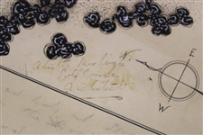 Historic Augusta National Hole #14 (5 today) Plans Signed by Alister MacKenzie with Handwritten Notes - JSA & PSA - Last Known