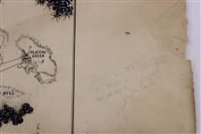 Historic Augusta National Hole #14 (5 today) Plans Signed by Alister MacKenzie with Handwritten Notes - JSA & PSA - Last Known
