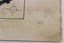 Historic Augusta National Hole #14 (5 today) Plans Signed by Alister MacKenzie with Handwritten Notes - JSA & PSA - Last Known
