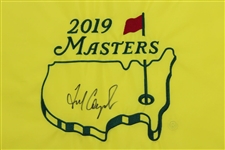 Fred Couples Signed 2019 Masters Embroidered Flag JSA ALOA