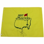 Sergio Garcia Signed 2017 Masters Embroidered Flag JSA ALOA