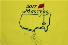 Sergio Garcia Signed 2017 Masters Embroidered Flag JSA ALOA