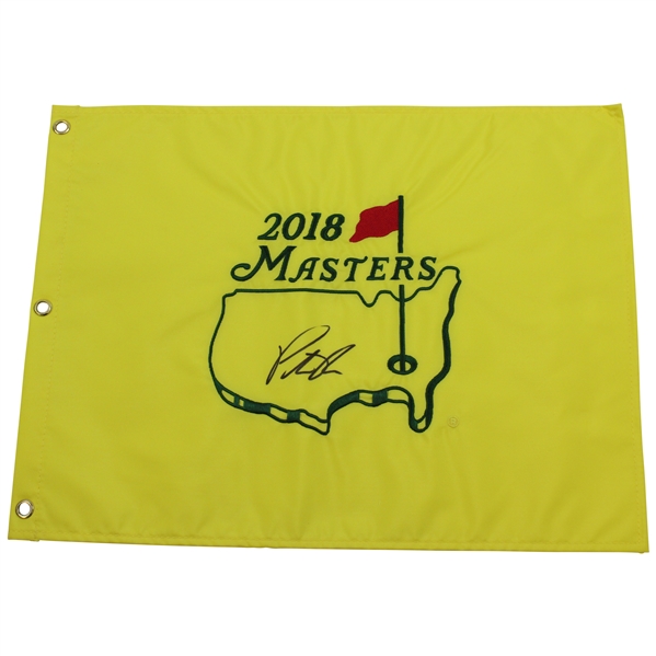 Patrick Reed Signed 2018 Masters Embroidered Flag JSA ALOA