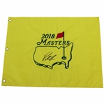 Patrick Reed Signed 2018 Masters Embroidered Flag JSA ALOA