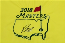 Patrick Reed Signed 2018 Masters Embroidered Flag JSA ALOA
