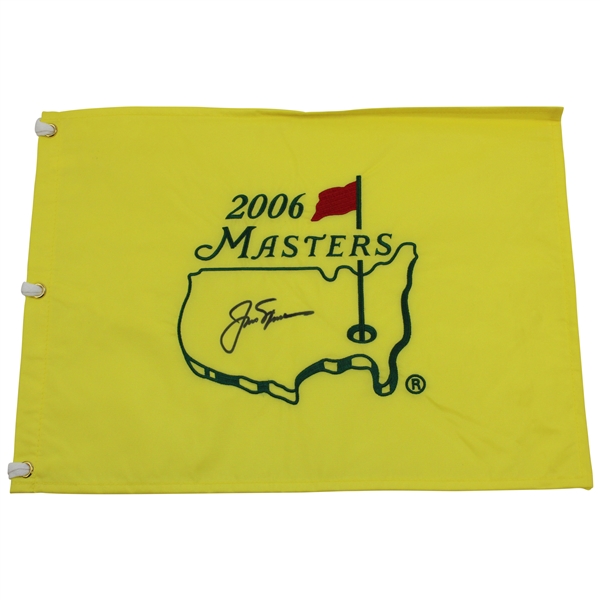 Jack Nicklaus Signed 2006 Masters Embroidered Flag JSA ALOA