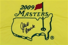 Jack Burke Signed 2009 Masters Embroidered Flag JSA ALOA