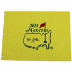 Bob Goalby Signed 2013 Masters Embroidered Flag with 68 JSA ALOA