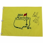 Bubba Watson Signed 2014 Masters Embroidered Flag JSA ALOA