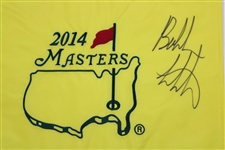 Bubba Watson Signed 2014 Masters Embroidered Flag JSA ALOA