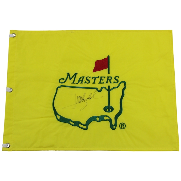 Jose Maria Olazabel Signed Undated Masters Embroidered Flag JSA ALOA