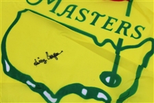 Billy Casper Signed 1995 Masters Yellow Screen Flag JSA ALOA