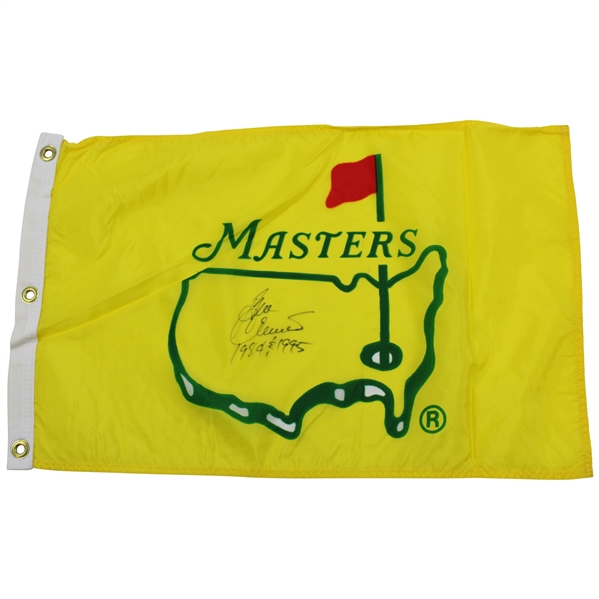 Ben Crenshaw Signed 1995 Masters Yellow Screen Flag with 1984 & 1995 JSA ALOA