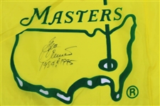 Ben Crenshaw Signed 1995 Masters Yellow Screen Flag with '1984 & 1995' JSA ALOA