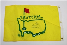 Ben Crenshaw Signed 1995 Masters Yellow Screen Flag with '1984 & 1995' JSA ALOA