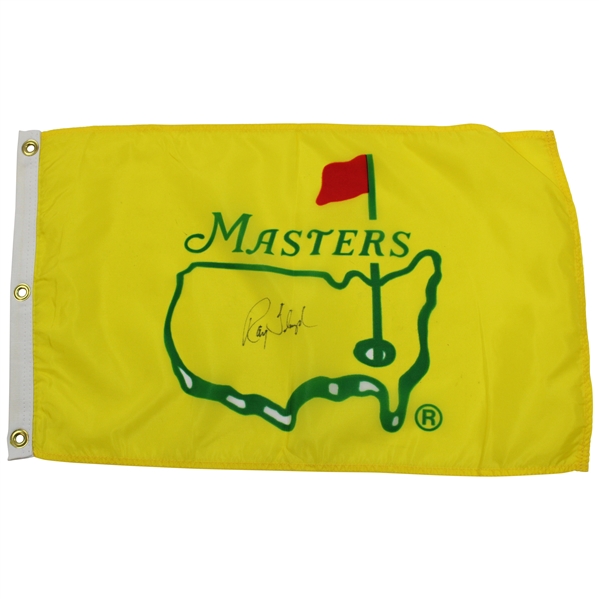 Ray Floyd Signed 1995 Masters Yellow Screen Flag JSA ALOA