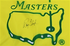 Ray Floyd Signed 1995 Masters Yellow Screen Flag JSA ALOA