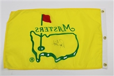 Ray Floyd Signed 1995 Masters Yellow Screen Flag JSA ALOA