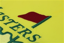Larry Mize Signed 1997 Masters Fully Embroidered Flag with '1987' JSA ALOA