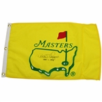 Bernard Langer Signed 1995 Masters Yellow Screen Flag with 1985 & 1993 JSA ALOA