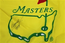 Fuzzy Zoeller Signed 1995 Masters Yellow Screen Flag with '1979' JSA ALOA