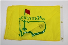 Fuzzy Zoeller Signed 1995 Masters Yellow Screen Flag with '1979' JSA ALOA