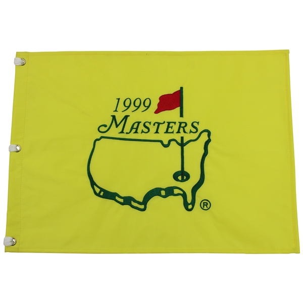 1999 Masters Tournament Embroidered Flag - Jose Maria Olazabal Winner