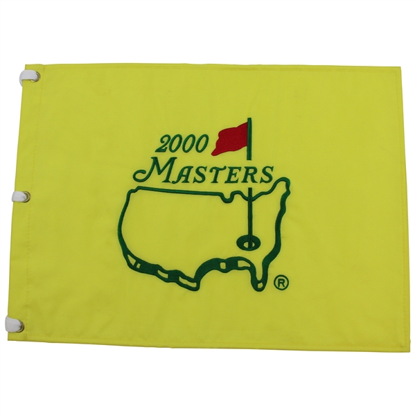 2000 Masters Tournament Embroidered Flag - Vijay Singh Winner