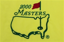 2000 Masters Tournament Embroidered Flag - Vijay Singh Winner
