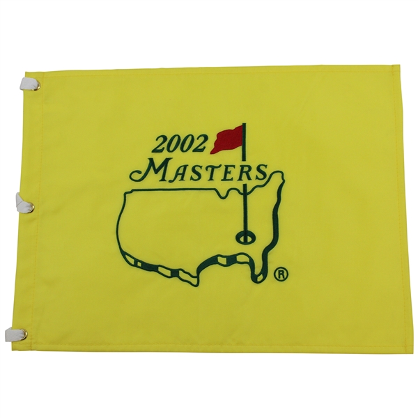 2002 Masters Tournament Embroidered Flag - Tiger Woods Winner