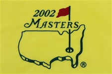 2002 Masters Tournament Embroidered Flag - Tiger Woods Winner