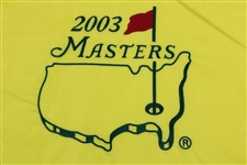 2003 Masters Tournament Embroidered Flag - Mike Weir Winner