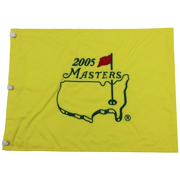 2005 Masters Tournament Embroidered Flag - Tiger Woods Winner