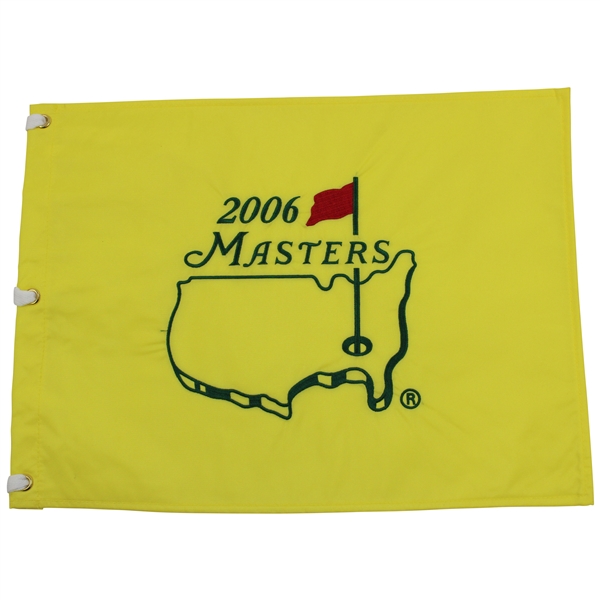 2006 Masters Tournament Embroidered Flag - Phil Mickelson Winner