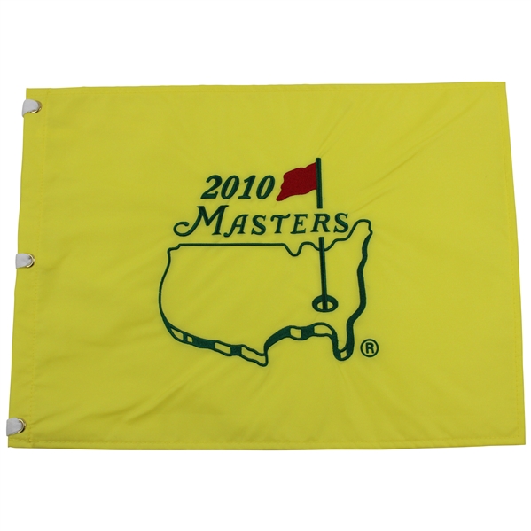 2010 Masters Tournament Embroidered Flag - Phil Mickelson Winner
