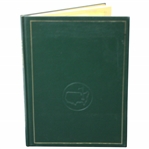 1978 Masters Tournament Annual Book - Gary Player Winner