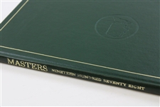 1978 Masters Tournament Annual Book - Gary Player Winner