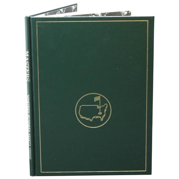 1993 Masters Tournament Annual Book - Bernhard Langer Winner
