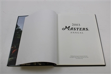2003 Masters Tournament Annual Book - Mike Weir Winner